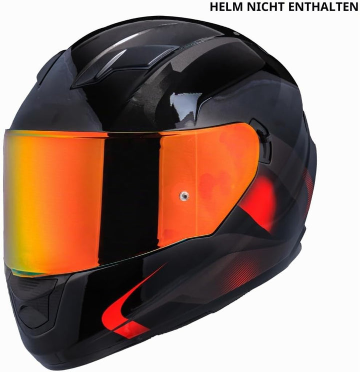 JQF Gear Helmvisier,Motorradhelm Visier für FF800/FF353/FF328,Motorrad Windschutz Helm Objektiv Visi