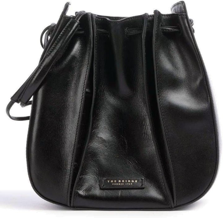 The Bridge Damen-Tasche 4411315H Schwarz Eimer Umhängetasche Camilla