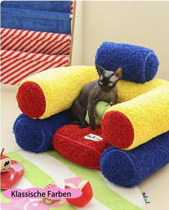 Katzensofa Bett Katzen Couch 62x45 cm, Cat Sofa Grosse für Alle Katzen, Katzenschlafplatz | Katzenki