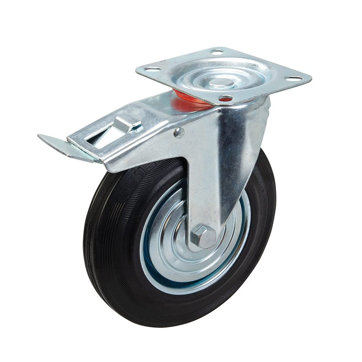 FIXMAN 921139 Gummi-Schwerlastrolle 200 mm, 200 kg