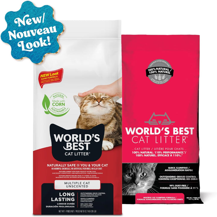 World 's Best Katzenstreu Cat scoopable Multiple Cat Katzenstreu klumpend Formel, 6,35 kg Tasche 6.3