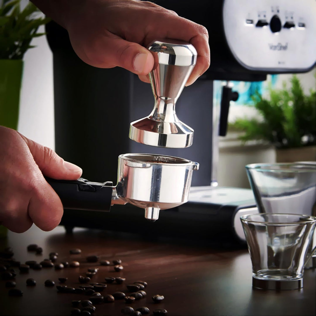 Kaffee Tamper Kaffeemehlpresser Kaffeebohnenpresse Verchromt (58mm / 2.3") 58 mm, 58 mm