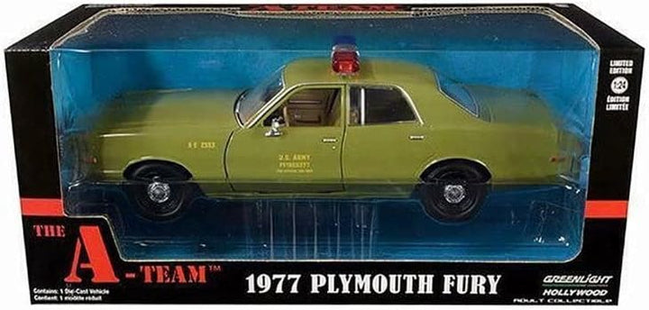 Greenlight - GREEN84103 – Plymouth Fury 1977 US Army Police A-Team L&
