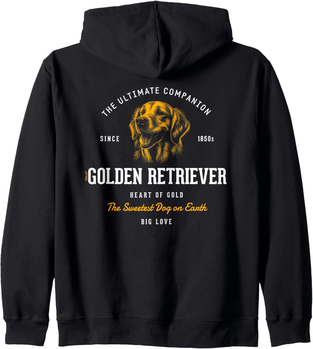 Vintage-Stil Retro Golden Retriever Kapuzenjacke