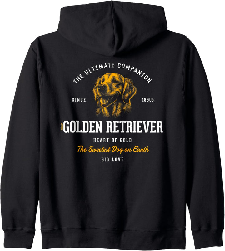 Vintage-Stil Retro Golden Retriever Kapuzenjacke