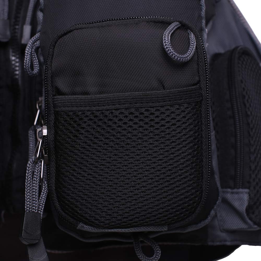Kylebooker Fliegenfischen Weste Angelweste Einstellbare Grösse Maschen Multi-Taschen Jacke Einheitsg