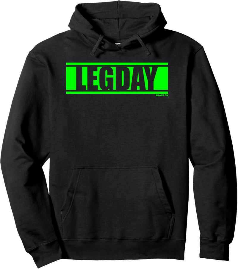 Legday Grün Gym Fitness Workout Gym Training grüne Schrift Pullover Hoodie