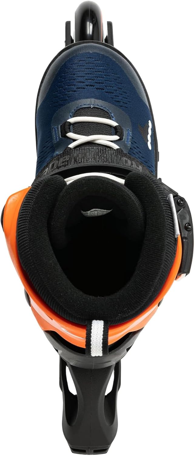 Rollerblade Kinder Microblade Inline-Skate Blu Notte Arancio, Blu Notte Arancio