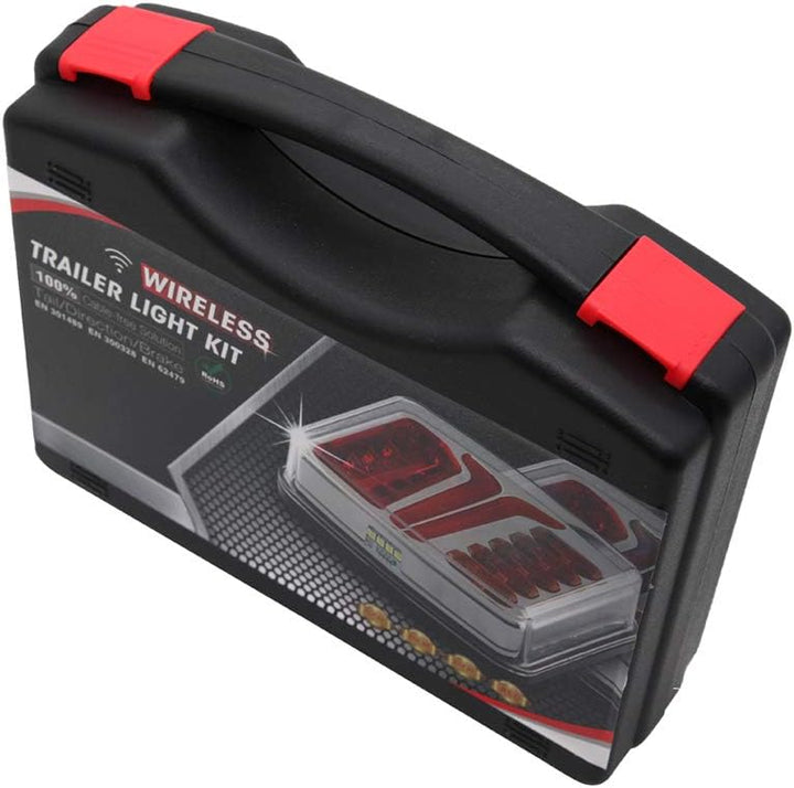 ETUKER LED Magnetisch Kabellos Anhänger Rücklichter, 12V Wasserdicht Kabellos Anhänger Rücklicht Bre