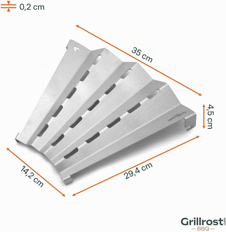 Grillrost.com Das Original Feuerplatte 80 &amp; 100cm und Zubehör für Feuertonnen und Kugelgrills, Gröss