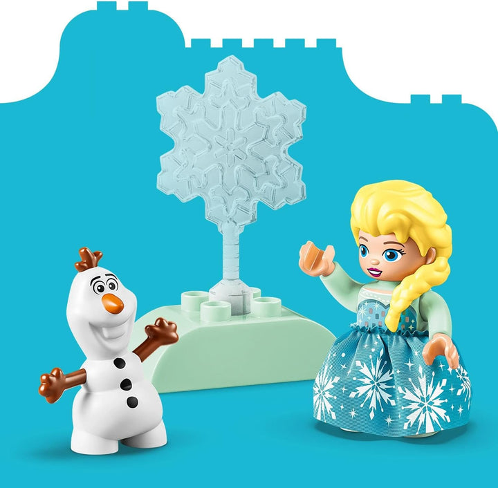 LEGO DUPLO | Disney Frozen Kreativbox mit ELSA und Olaf - Lernspielzeug zur Förderung der Motorik fü