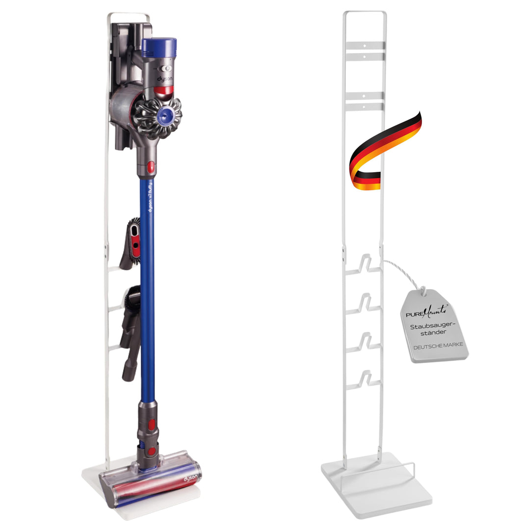 PureMounts, Staubsauger Standfuss kompatibel mit Dyson V6 Pro, V7, V8, Absolute, V10 Total Clean, To