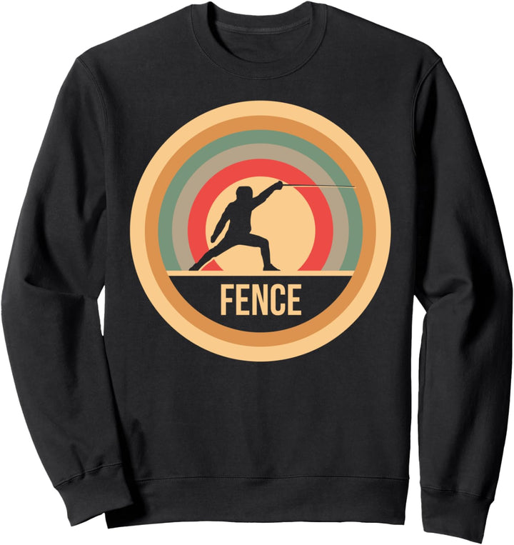 Retro Vintage Fechten Geschenk für Fechter Sweatshirt