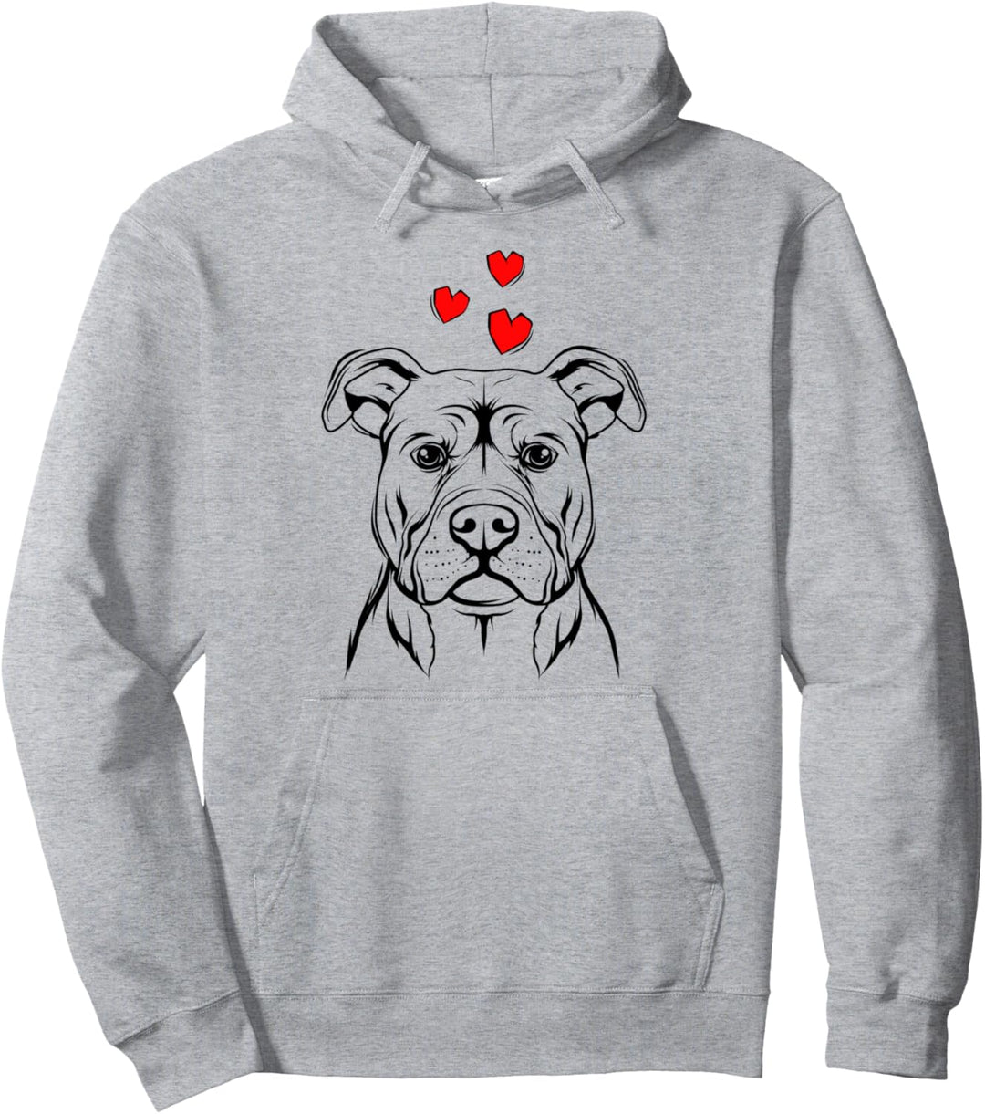 Staffordshire Bullterrier Liebe Hunde Frauchen Geschenkidee Pullover Hoodie