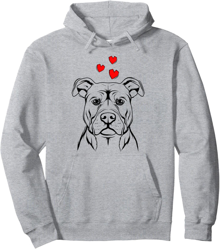 Staffordshire Bullterrier Liebe Hunde Frauchen Geschenkidee Pullover Hoodie