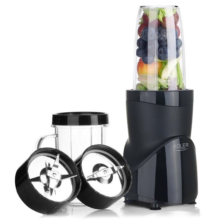 ADLER EUROPE Standmixer, Smoothie- und Cocktailmixer, Personal Blender, Eiscrusher, 1200 W, BPA-frei