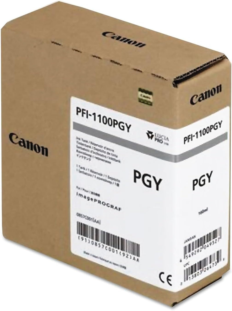 CANON PFI-1100 Tinte grau Standardkapazität 160ml 1er-Pack iPF Pro2000/4000/4000S/6000S, Grau