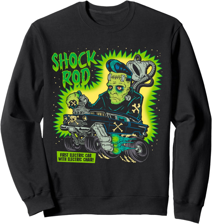 Frankenstein Shock Rod Gasser - Horror Psychobilly Punk Art Sweatshirt