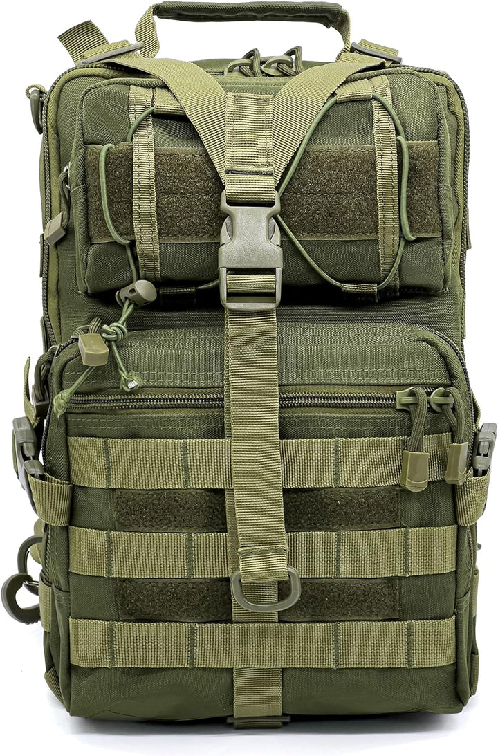 Alephnull Taktische Brusttasche Molle Wandern Daypack Sling Tasche Crossbody-Umhängetasche für Outdo