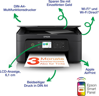 Epson Expression XP-4200 A4 kabelloser Multifunktionstintenstrahldrucker inkl. kostenloser Tinte für