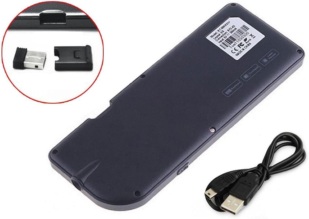 Rii Mini X2 Wireless + Bluetooth (italienisches Layout) - Mini-Tastatur mit Hintergrundbeleuchtung,