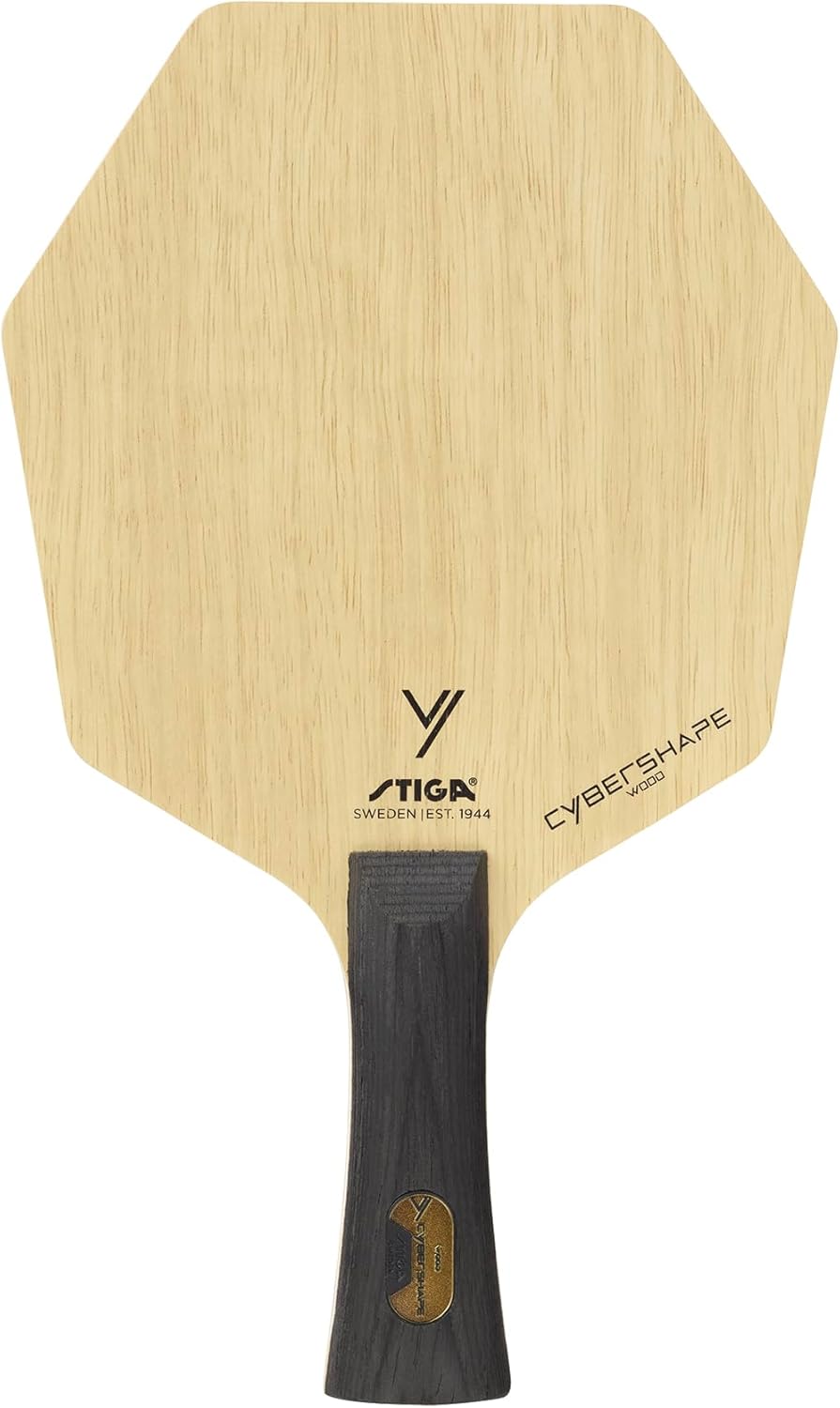 Stiga Cybershape Wood Tischtennis Holz – Tischtennisholz aus Holz mit exklusiver Cybershape-Form Kon