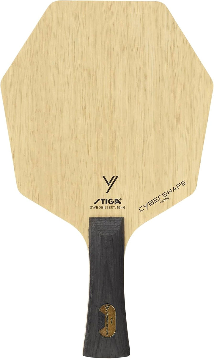 Stiga Cybershape Wood Tischtennis Holz – Tischtennisholz aus Holz mit exklusiver Cybershape-Form Kon