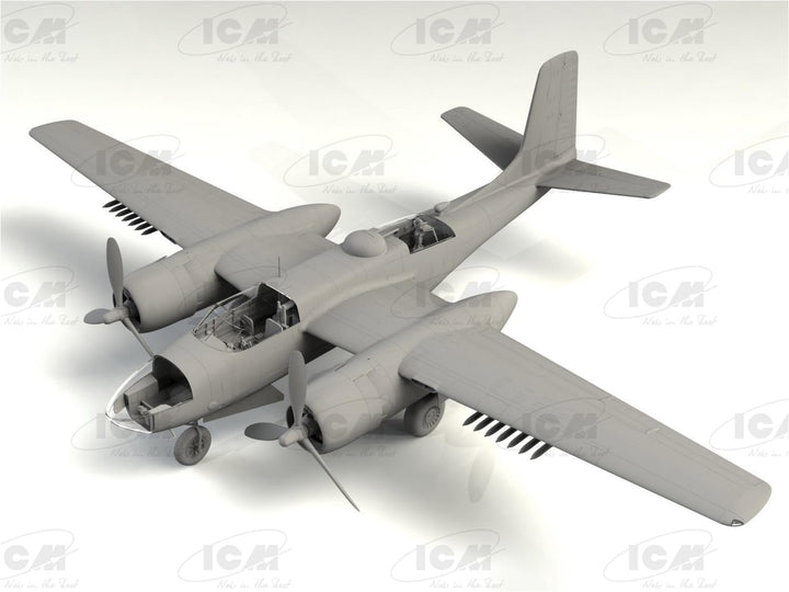 ICM ICM48284 1:48-B-26-50 Invader, Korean War American Bomber, grau, Mittel