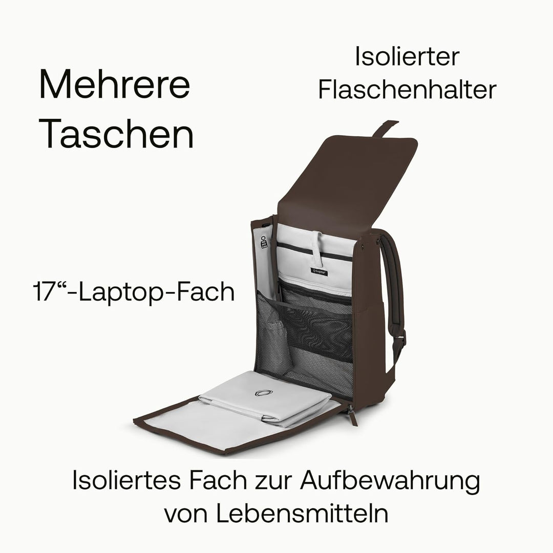 Bugaboo Wickelrucksack, Wasserabweisende Tasche aus nachhaltigem Material, Einfach zu reinigen, mit