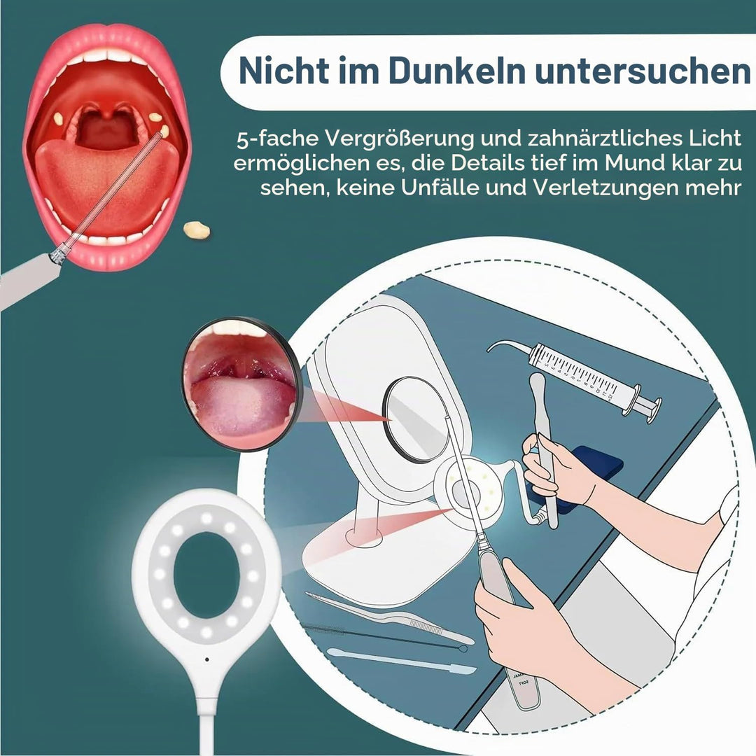 HaliQ Elektrisches Mandelstein-Entfernungsset - Vakuumsaugpipette - Komplettes Set zur Entfernung vo