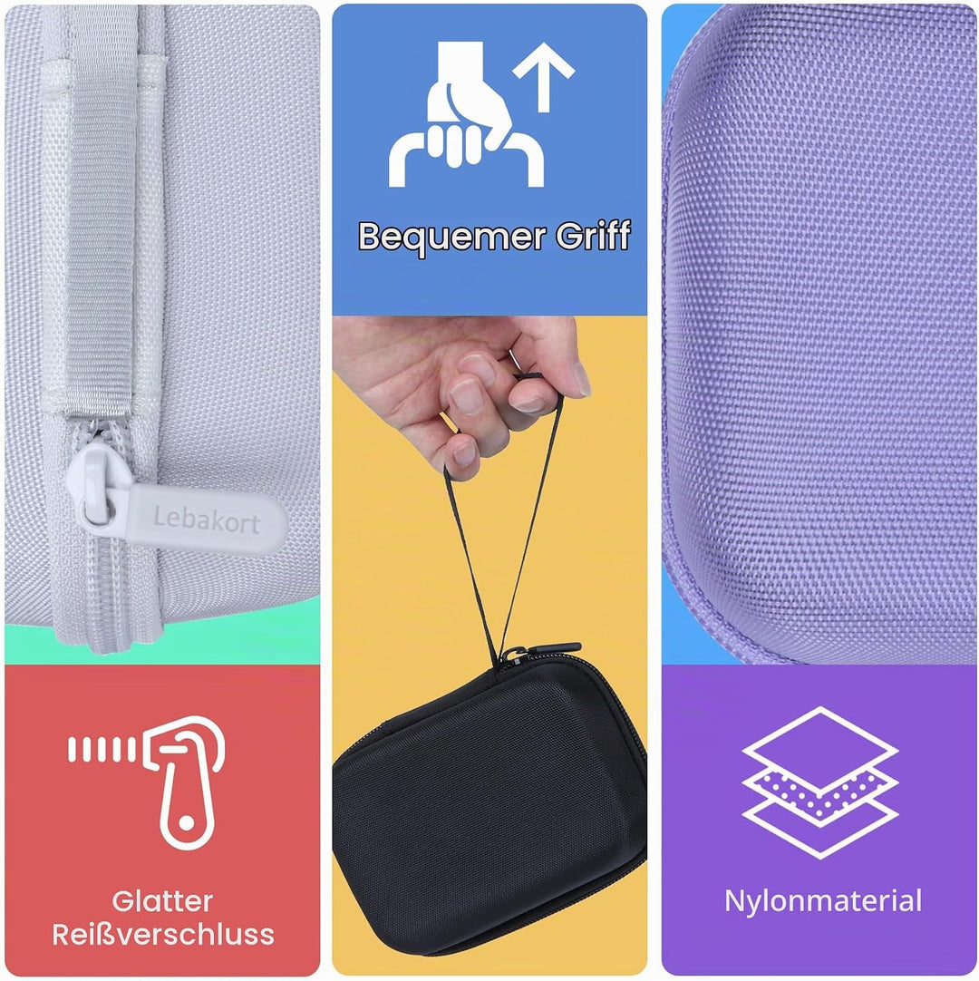 Hart Reise Schutz Hülle Etui Tasche für JBL Go 4 / JBL GO 3 Tragbaren Lautsprecher (Weiss), Weiss