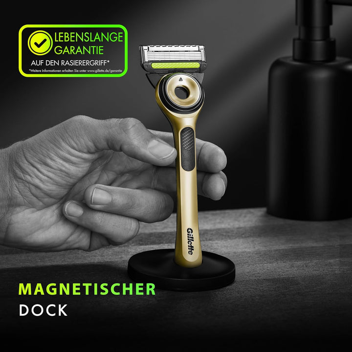 Gillette Labs Champion Gold Edition Ersatzklingen, Kompatibel Mit Gillette Labs Rasierer Mit Reinigu