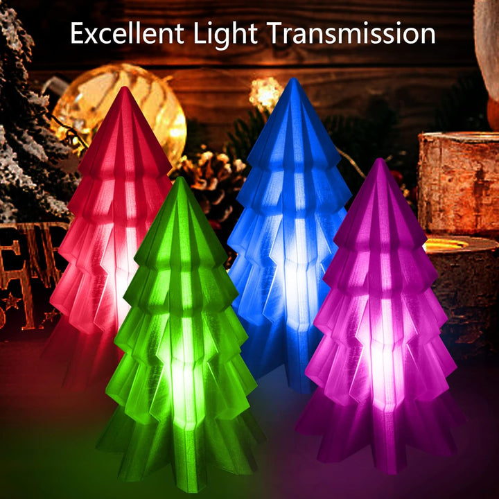 IEMAI PETG Filament 1.75mm, Transparent PETG Rot/Blau/Violett/Fluoreszierendes Grün, 4 x 250g Spule,