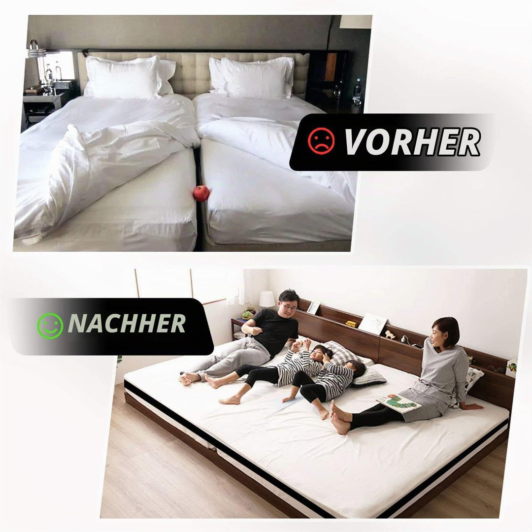 ImnBest Matratzenkeil | Matratzenhalter | Doppelbettbrücke | Bettbrücke | Verbindet Zwei Matratzen z