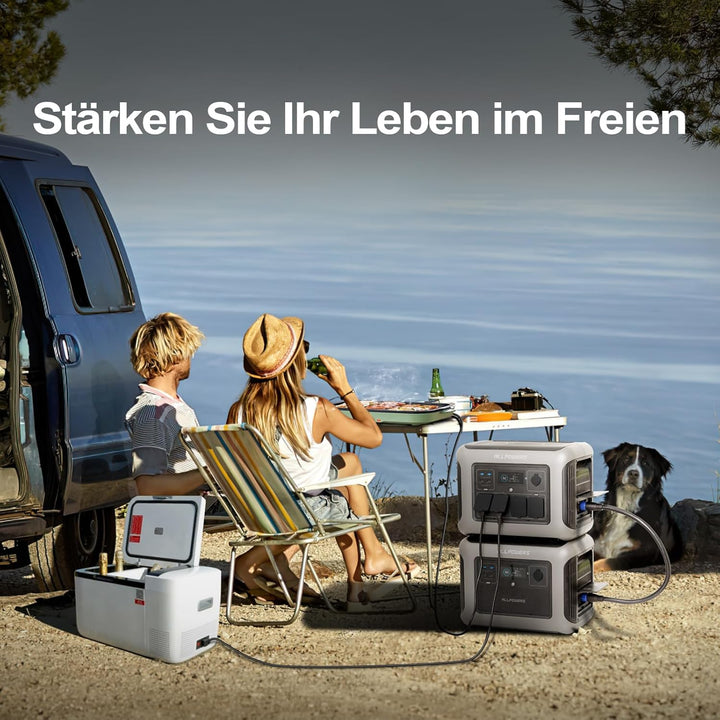 ALLPOWERS Zusatzbatterie B1000 für R1500 / R2500 Tragbares Powerstation, Solargenerator 1152Wh LiFeP