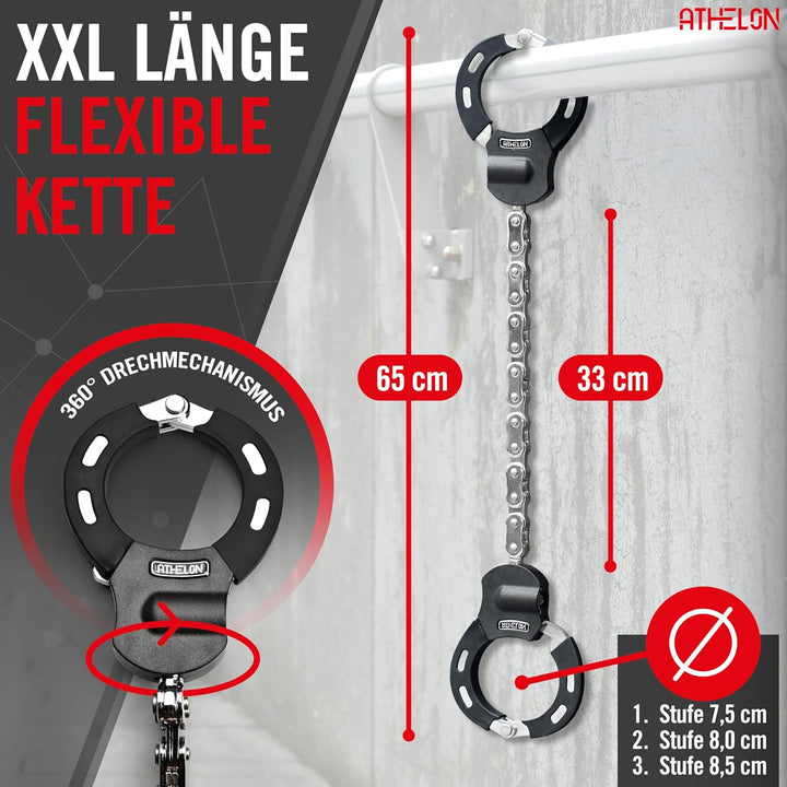 E Scooter Schloss [extra sicher] - Langes & schnittfestes Handschellenschloss für E-Scooter mit Krat