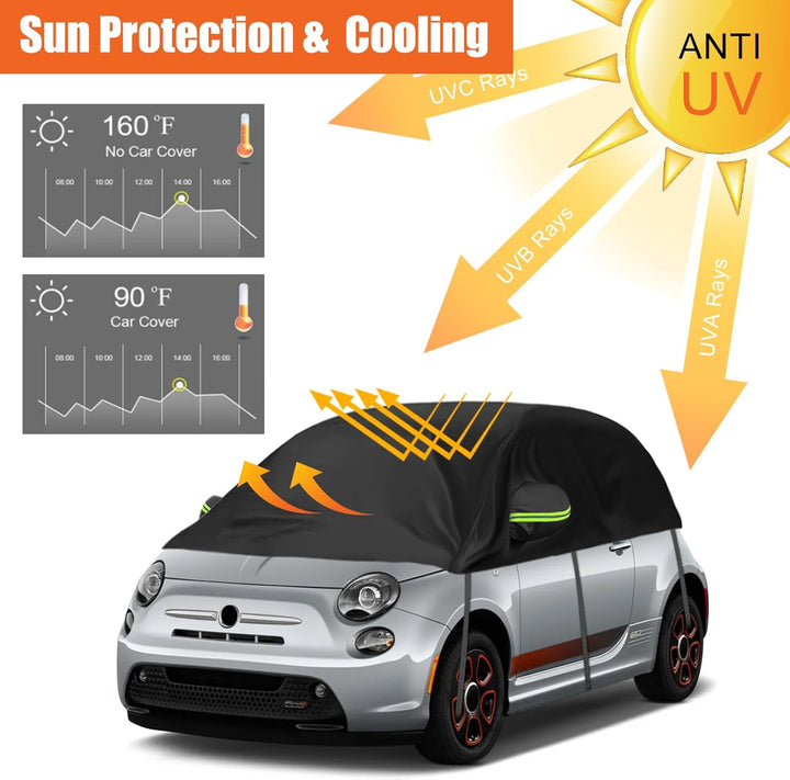 Autoabdeckung Ersatz für FIAT 500 VW Up Toyota Aygo Kia Picanto Citroen C1, Universelle Sonnenfest H