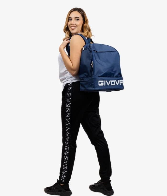 Givova Unisex Rucksack ZAINO Sport Azzurro Tg. UNICA UNICA Blau, UNICA Blau