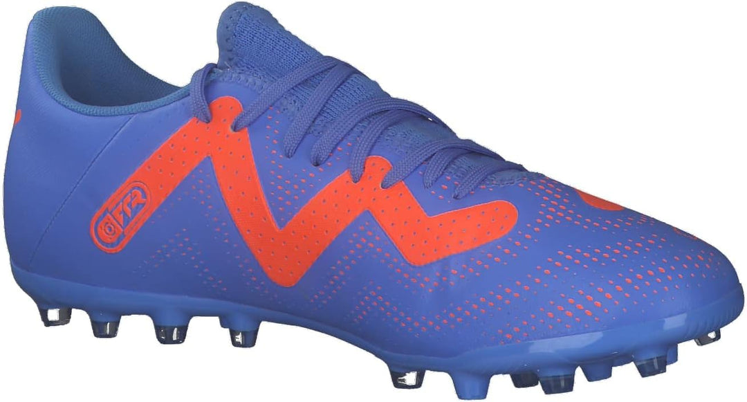 PUMA Herren Future Play Mg Fussballschuh, 42 EU Blue Glimmer Puma White Ultra Orange