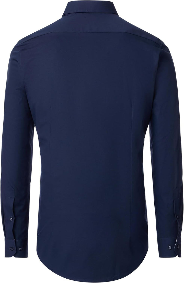 Venti - Body Fit - Herren Businesshemd (154427100), Grösse:42, Farbe:Blau (116)