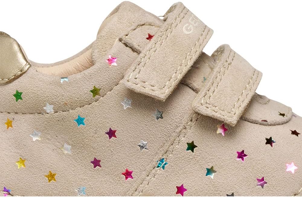 Geox Baby-Mädchen B Tutim First Walker Shoe 23 EU Beige Lt Gold, 23 EU Beige Lt Gold