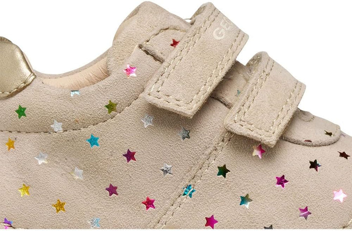 Geox Baby-Mädchen B Tutim First Walker Shoe 22 EU Beige Lt Gold, 22 EU Beige Lt Gold