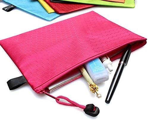 MMY - 10 Stück Dokumentenmappe mit Perlen, matt, Fussball, Tasche, PVC, Reissverschluss, Dokumentenm