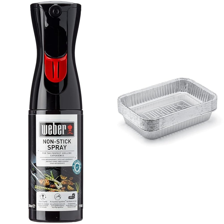 Weber 17685 Antihaft Spray, Grillrost-Pflege, Non-Stick Spray, 200 ml, Schwarz, 25.0 x 6.0 x 9.0 cm