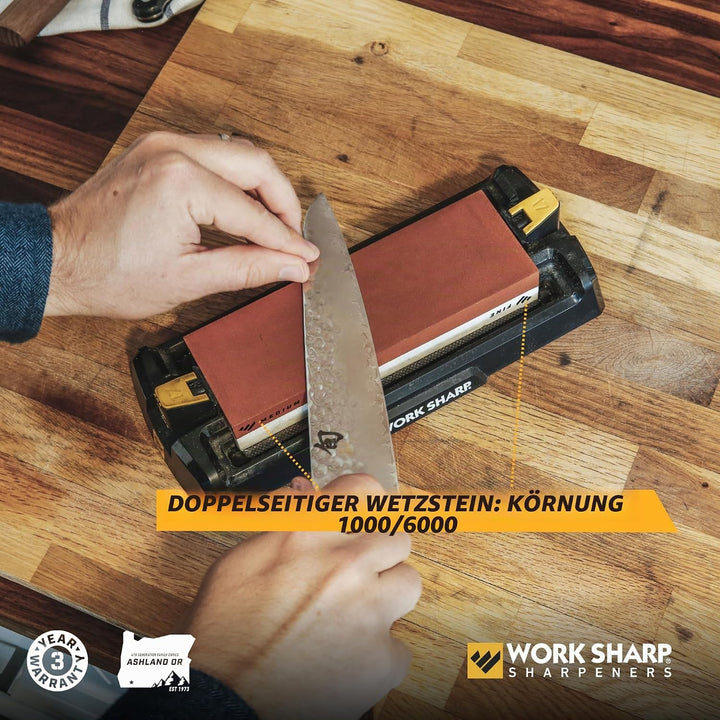 Work Sharp Schleifstein Messerschärfer, WSBCHWHT, 7.1" x 2.3" x 1.1", Schwarz