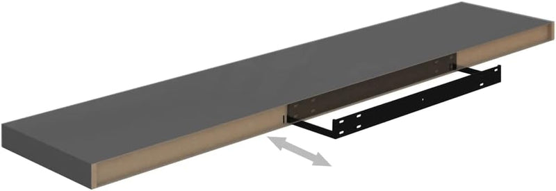 FIRBNUS 2 STK. Floating Wall Shelf 120x23,5x3,8 cm Hängeregal Schweberegal Wandregale Regale Regalbo