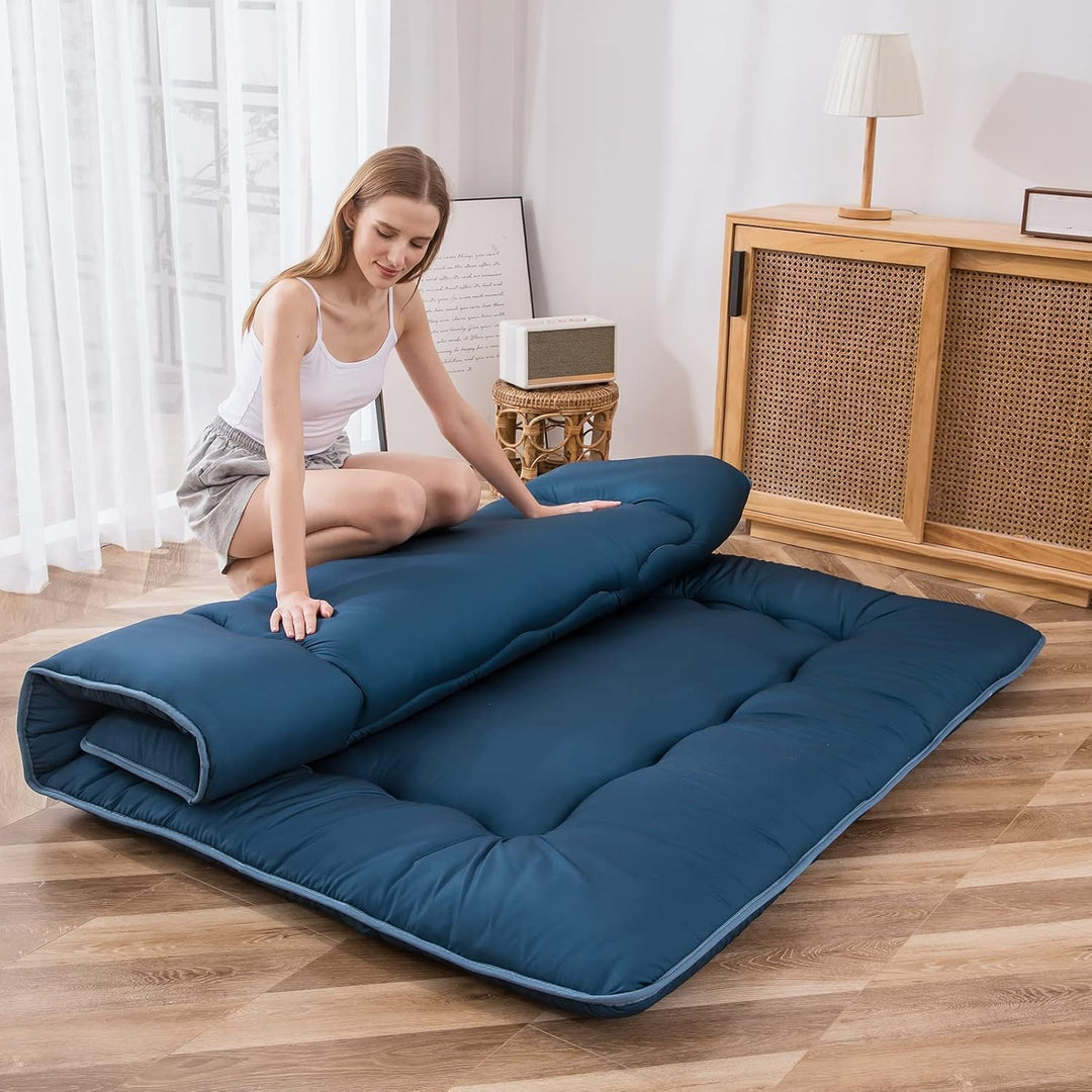 MAXYOYO Klappmatratze Futon Matratze Bodenmatratze Gepolsterte Japanische Tatami Gesteppte Bett, Dic