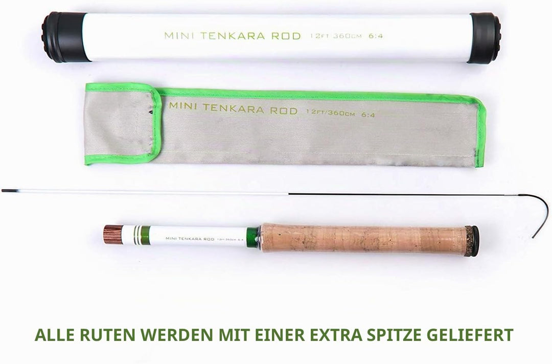 MAXIMUMCATCH Mini Tenkara Ruten 285/360CM Teleskopierbare Carbon Tenkara Rute 6:4/7:3Aktion, 360cm