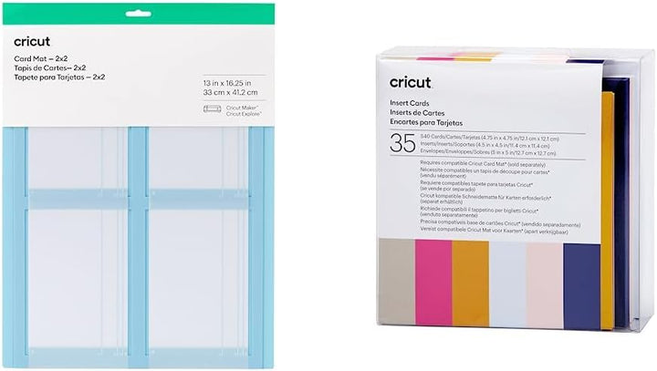 Cricut Kartenmatte - 2x2 | Kompatibel mit allen Cricut Kartengrössen & Insert Cards | Sensei | 12,1