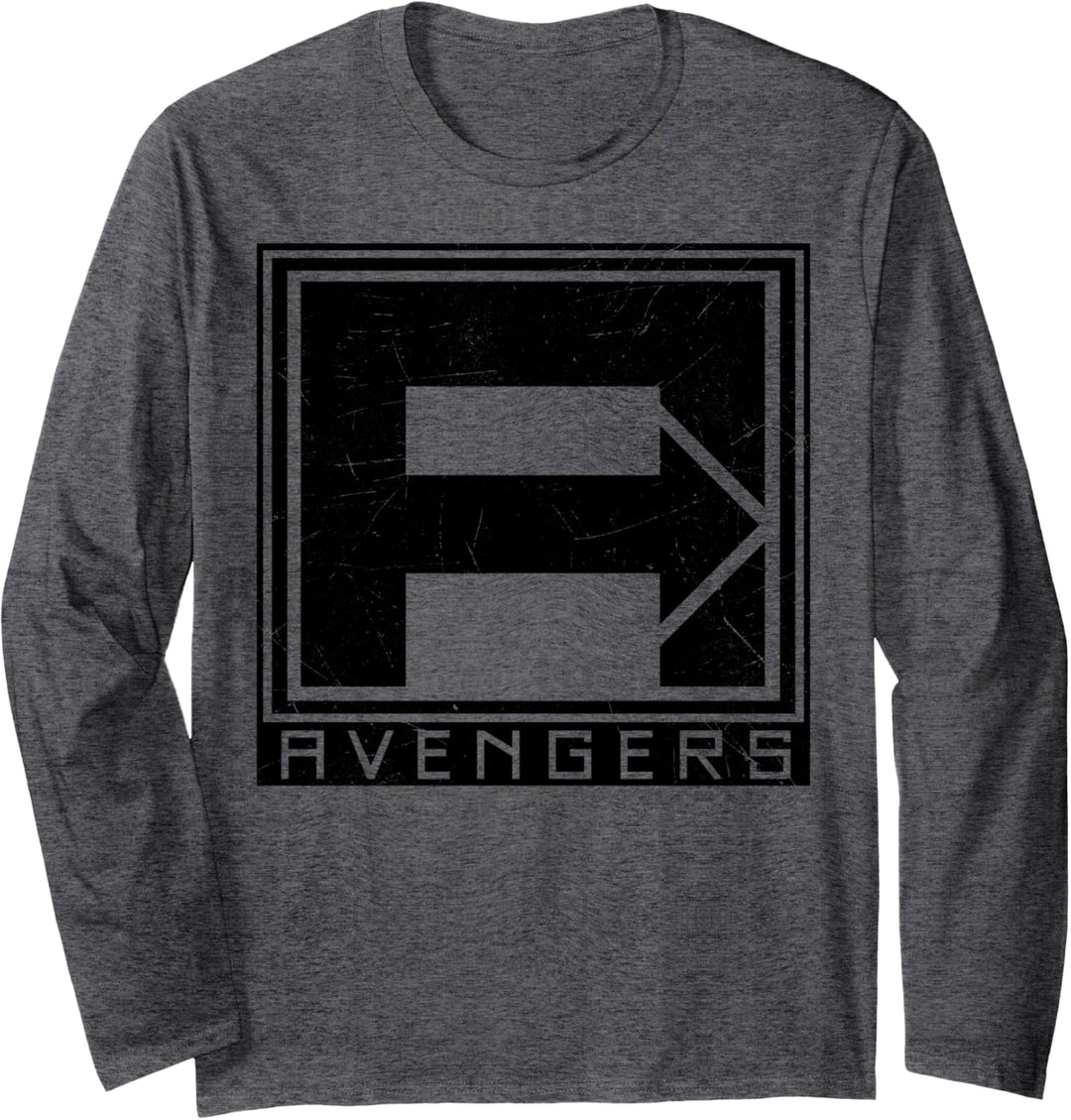 Marvel Avengers Box Emblem Langarmshirt